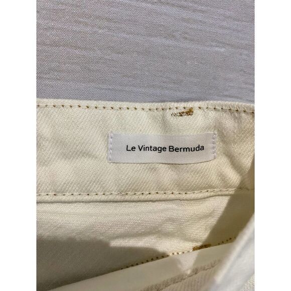 Frame  High Waist Jagged Hem Denim Bermuda Shorts - Picture 9 of 11